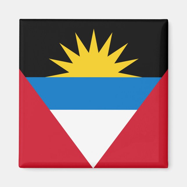 Flagge von Antigua und Barbuda Magnet (Vorne)