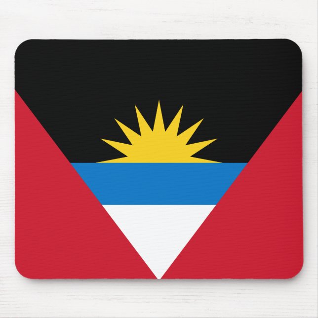 Flagge von Antigua und Barbuda Mousepad (Vorne)