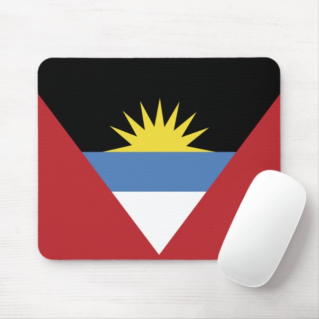 Flagge von Antigua und Barbuda Mousepad (Mit Mouse)