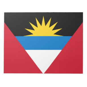 Flagge von Antigua und Barbuda Notizblock