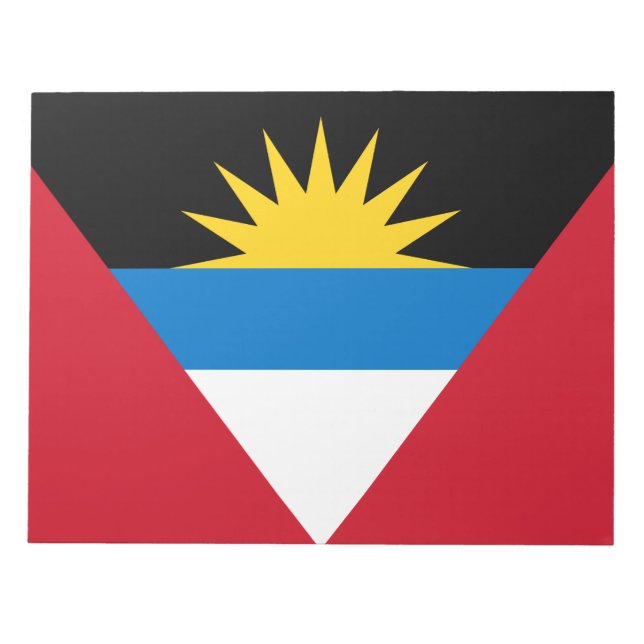 Flagge von Antigua und Barbuda Notizblock (Vorderseite)