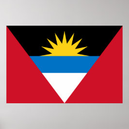 Flagge von Antigua und Barbuda Poster