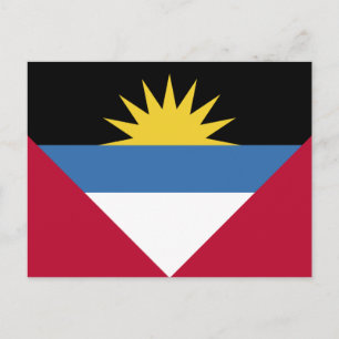 Flagge von Antigua und Barbuda Postkarte