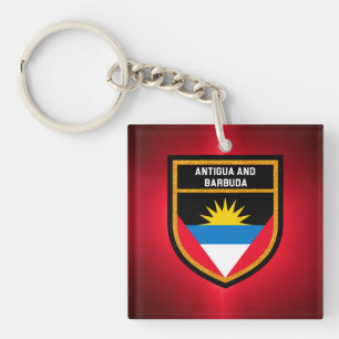 Flagge von Antigua und Barbuda Schlüsselanhänger