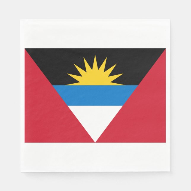 Flagge von Antigua und Barbuda Serviette (Vorderseite)