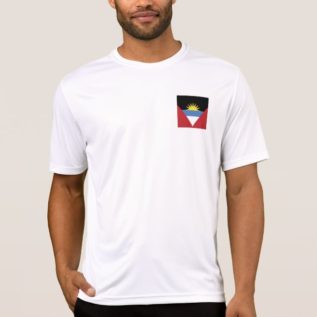 Flagge von Antigua und Barbuda T-Shirt (Vorderseite)