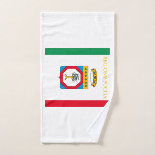 Flagge von Apulien (italienische Region) Handtuch