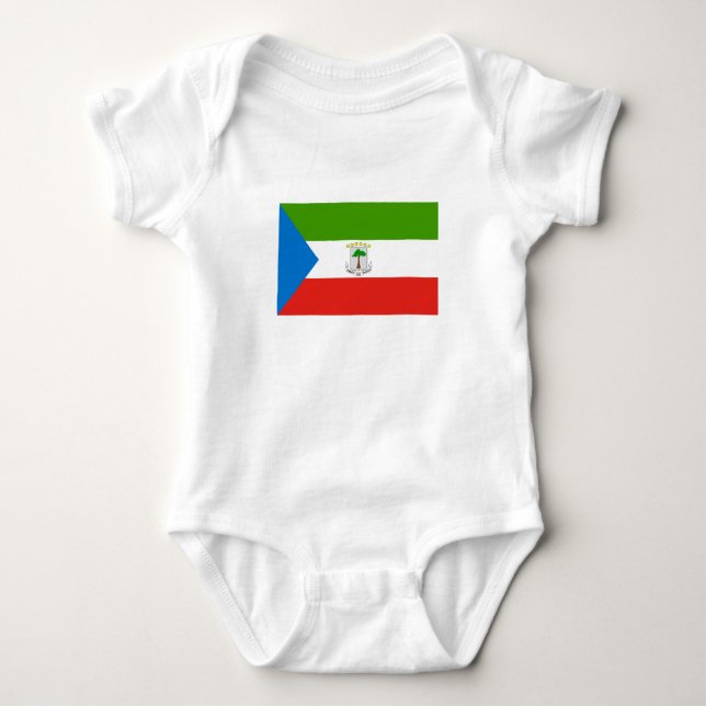 Flagge von Äquatorialguinea Baby Strampler (Vorderseite)
