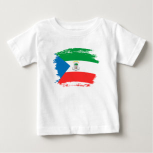 Flagge von Äquatorialguinea Baby T-shirt