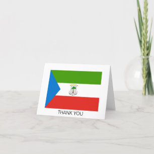 Flagge von Äquatorialguinea Dankeskarte