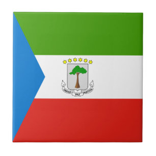 Flagge von Äquatorialguinea Fliese