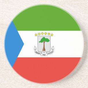 Flagge von Äquatorialguinea Getränkeuntersetzer