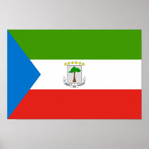 Flagge von Äquatorialguinea Poster