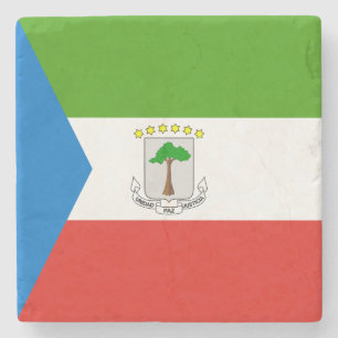 Flagge von Äquatorialguinea Steinuntersetzer