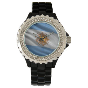 Flagge von Argentinien Armbanduhr