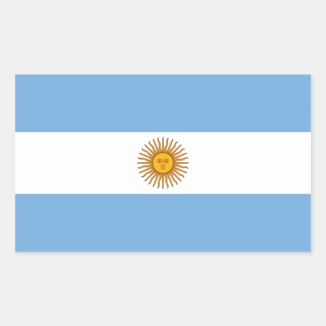 Flagge von Argentinien Aufkleber (Vorderseite)