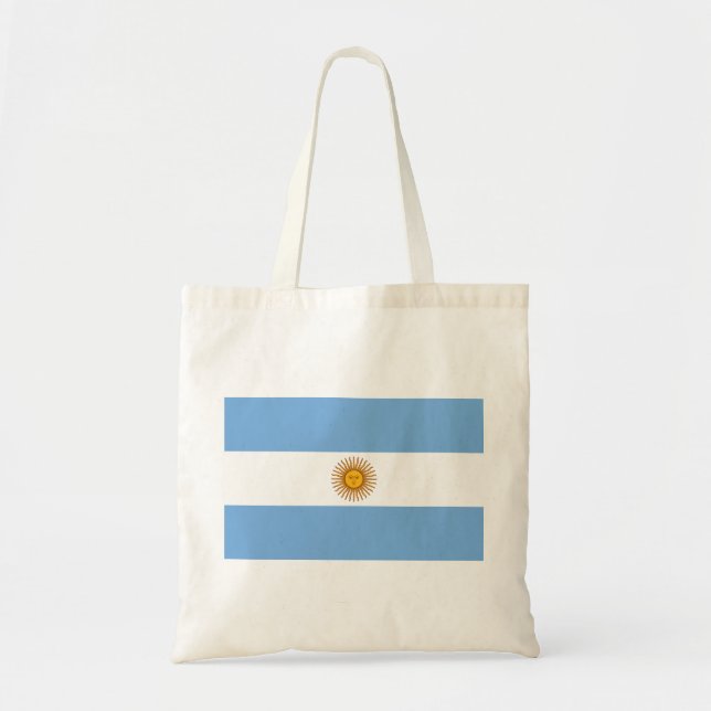 Flagge von Argentinien- - Banderade Argentinien Tragetasche (Vorne)