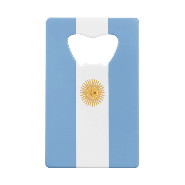 Flagge von Argentinien Geldbeutel Flaschenöffner (Rückseite)