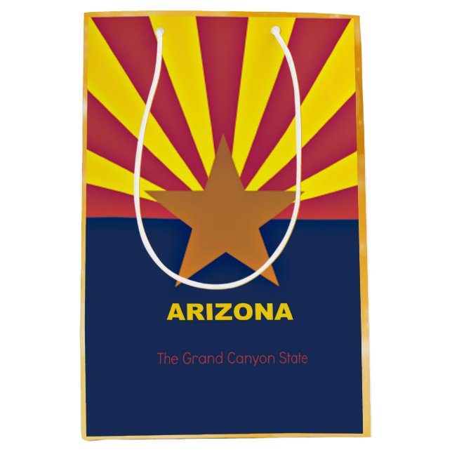 Flagge von Arizona Mittlere Geschenktüte (Vorderseite)