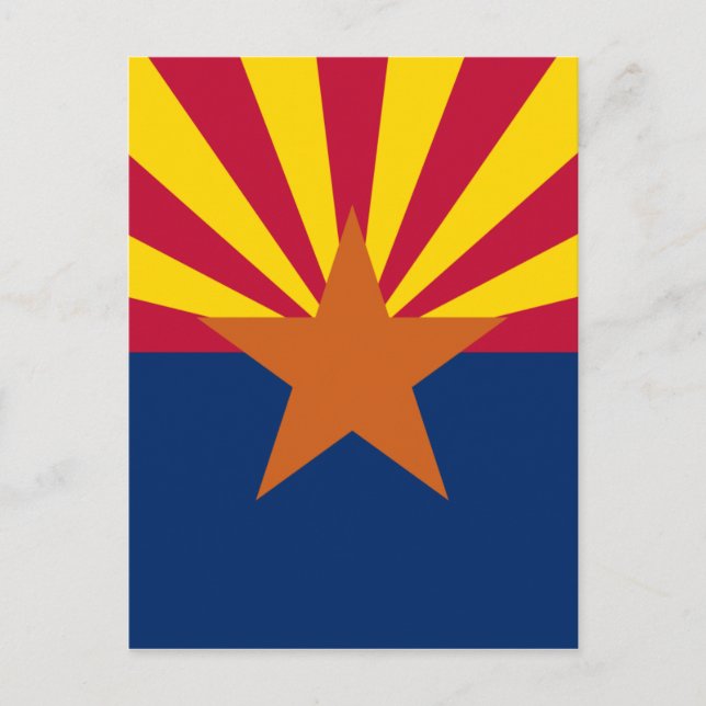 Flagge von Arizona Postkarte (Vorderseite)