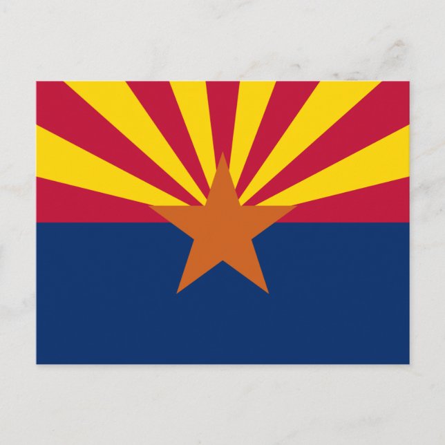Flagge von Arizona Postkarte (Vorderseite)