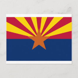 Flagge von Arizona Postkarte