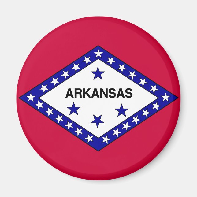 Flagge von Arkansas Magnet (Vorne)