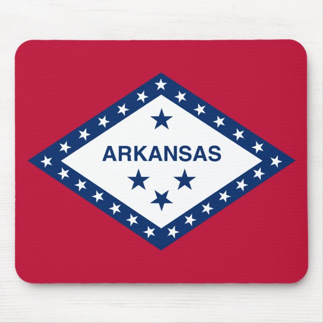 Flagge von Arkansas Mousepad (Vorne)