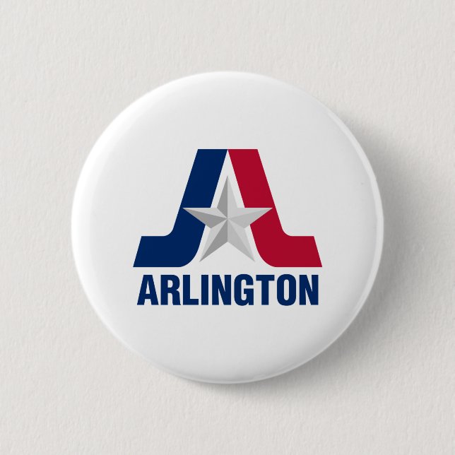 Flagge von Arlington, Texas Button (Vorderseite)