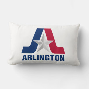 Flagge von Arlington, Texas Lumbar Kissen