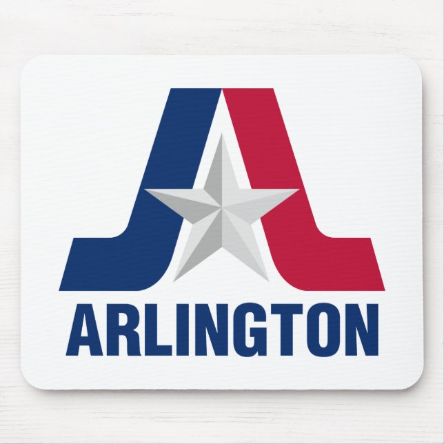 Flagge von Arlington, Texas Mousepad (Vorne)