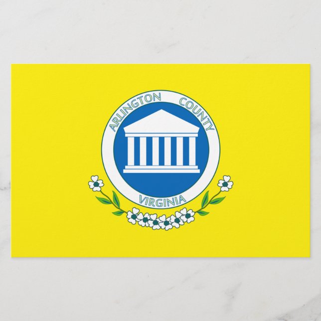 Flagge von Arlington (Virginia) Briefpapier (Vorderseite)
