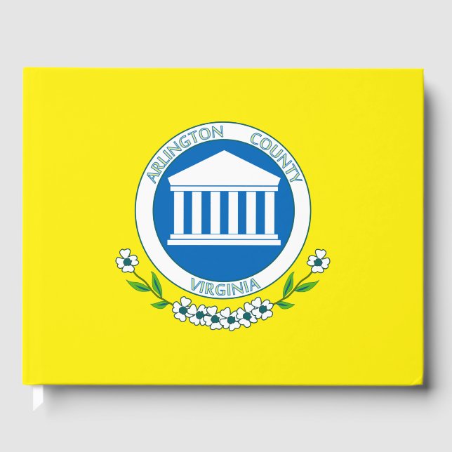 Flagge von Arlington (Virginia) Gästebuch (Vorderseite)