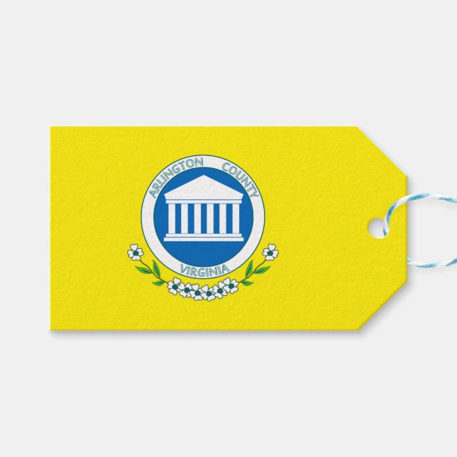 Flagge von Arlington (Virginia) Geschenkanhänger (Vorderseite (Horizontal))