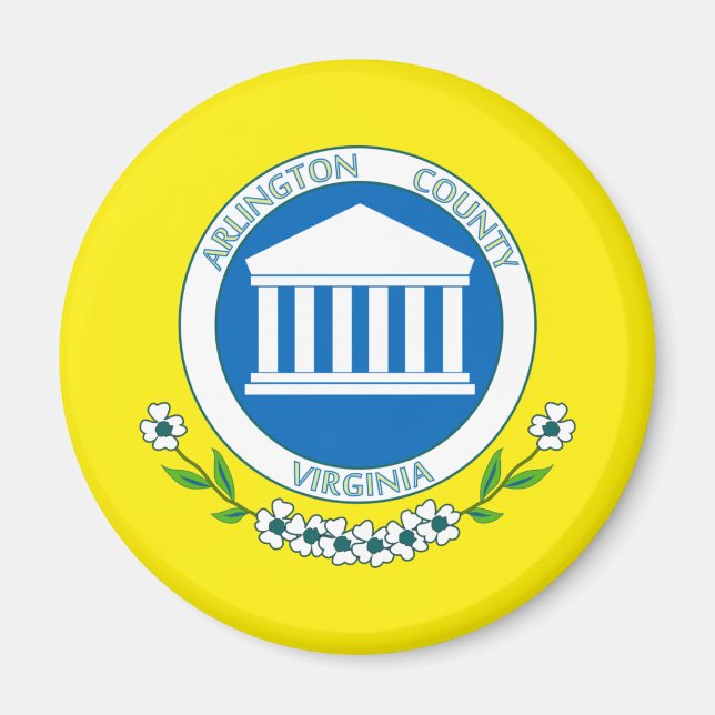 Flagge von Arlington (Virginia) Magnet (Vorne)