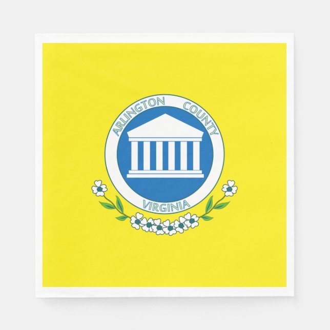 Flagge von Arlington (Virginia) Serviette (Vorderseite)