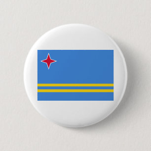 Flagge von Aruba Button