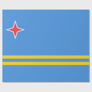 Flagge von Aruba Geschenkpapier