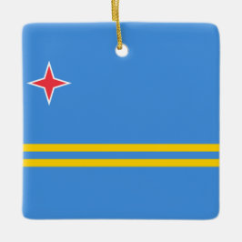 Flagge von Aruba Keramikornament