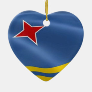 Flagge von Aruba-Verzierung Keramikornament