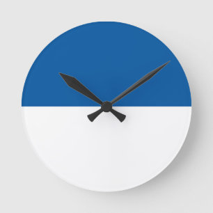 Flagge von Assen Runde Wanduhr