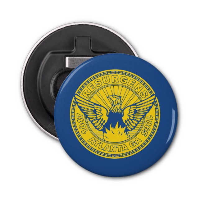 Flagge von Atlanta, Georgia Flaschenöffner (Vorderseite)