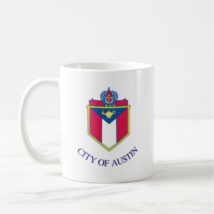 Flagge von Austin, Texas Kaffeetasse