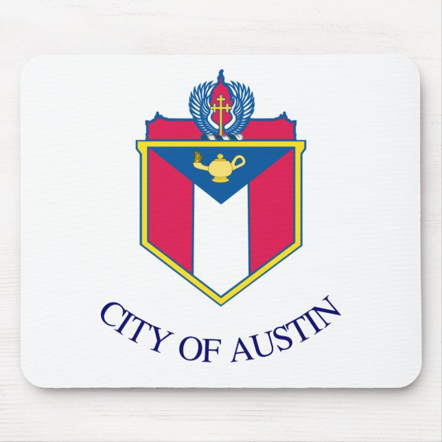 Flagge von Austin, Texas Mousepad (Vorne)