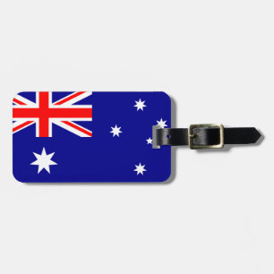 Flagge von Australien-Gepäckanhänger mit Lederband Gepäckanhänger