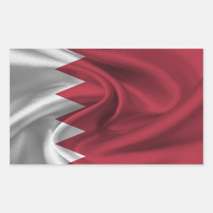 Flagge von Bahrain Rechteckiger Aufkleber