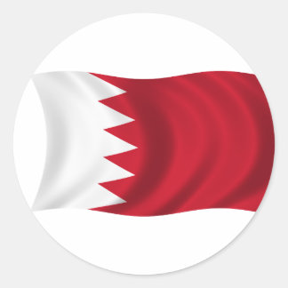 Flagge von Bahrain Runder Aufkleber