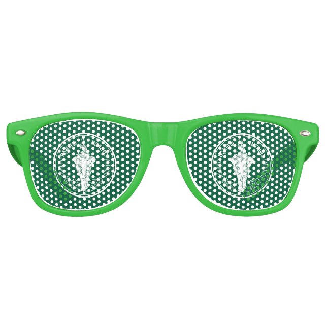 Flagge von Bangkok, Thailand Retro-Sonnenbrille Partybrille (Vorderseite)