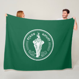 Flagge von Bangkok (thailändische Hauptstadt City) Fleecedecke