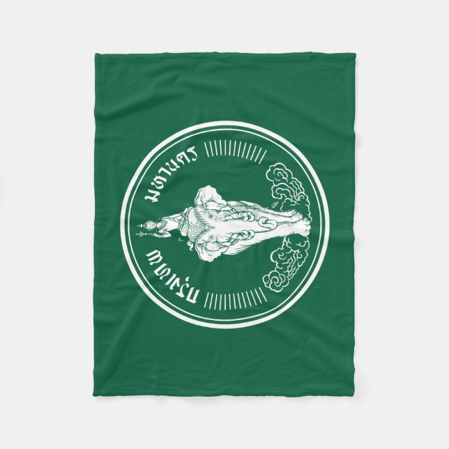 Flagge von Bangkok, thailändisches Fleece Blanket (Vorderseite)
